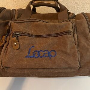 Brown Canvas Duffel Bag for Men